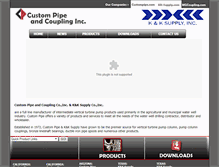 Tablet Screenshot of custompipe.com